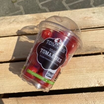 Snoeptomaten per beker